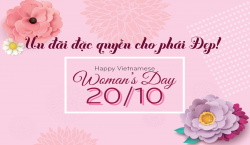 Mừng ngày Phụ nữ Việt Nam 20.10 - Ưu đãi đặc quyền cho phái Đẹp