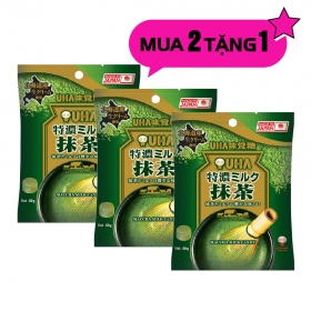 Kẹo sữa trà xanh UHA Tokuno 58g