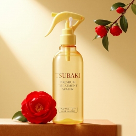 Xịt dưỡng tóc Tsubaki Premium Treatment Water 210mL - giúp tóc bóng mượt và dễ tạo kiểu