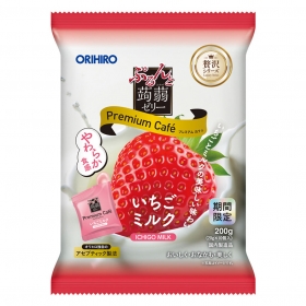 Thạch Orihiro Premium Café vị sữa dâu 200g (10 cái)