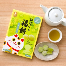 Bánh mochi Lucky Bite vị nho mẫu đơn Shine Muscat hộp 24 viên