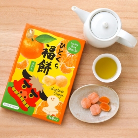 Bánh mochi Lucky Bite vị quýt Mandarin Orange hộp 24 viên