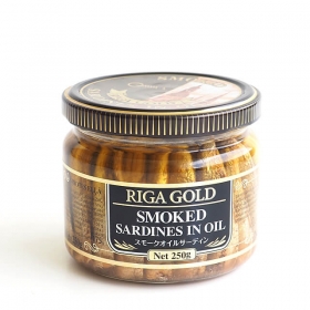 Cá mòi ngâm dầu xông khói Sprotes Ella Riga Gold 250g