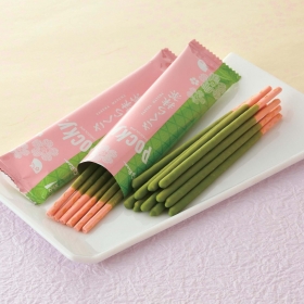 Snack que Pocky Sakura & Matcha túi 8 gói