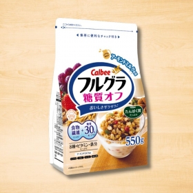 Ngũ cốc Calbee Frugra giảm đường gói trắng 550g