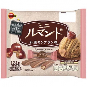 Bánh xốp que phủ kem hạt dẻ Bourbon Lumonde 24 thanh