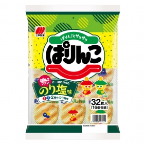 Bánh gạo Sanko Parinko vị muối & rong biển gói 32 cái