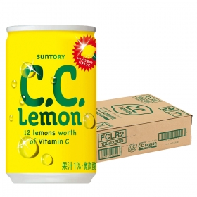 Thùng 30 lon soda chanh CC Lemon 160mL