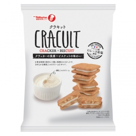 Bánh quy kem sữa đặc Takara Cracuit 93g