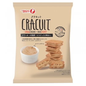 Bánh quy kem bơ đậu phộng Takara Cracuit 93g
