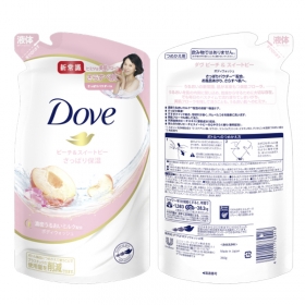 Sữa tắm Dove hương đào & đậu ngọt túi refill 360g