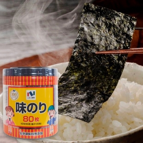 Rong biển sấy khô ăn liền Nico Nico Nori 80 miếng nội địa Nhật