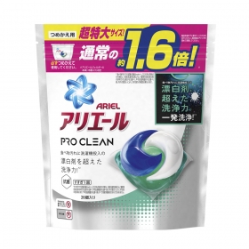 Viên giặt xả kháng khuẩn ARIEL Pro Clean gelball túi 26 viên