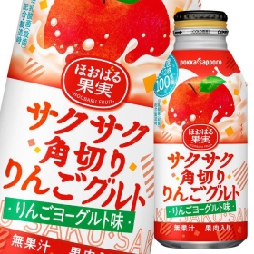 Sữa chua uống vị táo Pokka Sapporo Tsubu 380g (thùng 24 chai)