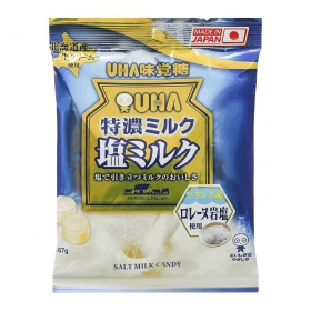 Kẹo sữa trà xanh & sữa muối UHA Tokuno 58g