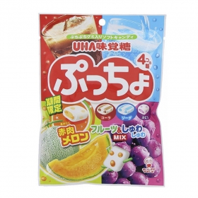 Kẹo xí ngầu UHA Puccho Assort 4 vị trái cây 98g
