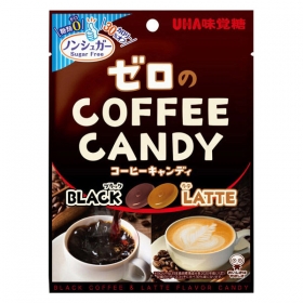 Kẹo cà phê không đường UHA Coffee 2 vị Black & Latte 65g