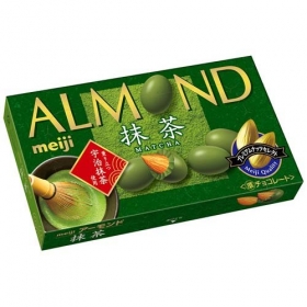 [Mẫu mới] Socola matcha bọc hạnh nhân Meiji Almond 58g nội địa Nhật