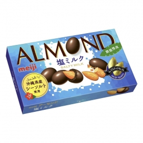 Socola bọc hạnh nhân Meiji Almond vị sữa muối 63g