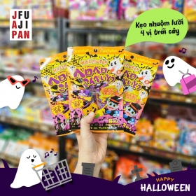 Kẹo nhuộm lưỡi Halloween 4 vị trái cây túi 8 gói