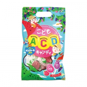 Kẹo mút Unimat Riken bổ sung vitamin A-C-D vị nho, đào 8 que