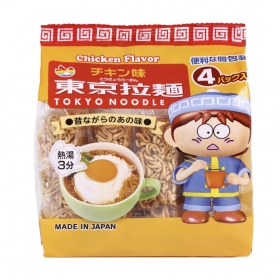 Lốc 4 gói mì ramen ăn liền Tokyo Noodle vị gà Chicken Flavor 112g