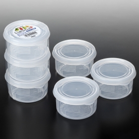 Set 3 hộp nhựa đựng TP Nakaya hình tròn 180mL