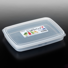 Hộp nhựa đựng thực phẩm Nakaya nắp dẻo dáng dẹt 1L