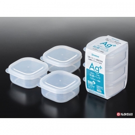 Set 3 hộp nhựa đựng thực phẩm Nakaya nắp dẻo kháng khuẩn 120mL