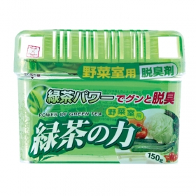 Gel khử mùi tủ lạnh trà xanh ngăn rau củ Kokubo 150g 