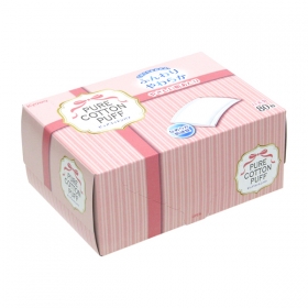 Bông tẩy trang Kyowa Pure Cotton Puff hộp 80 miếng
