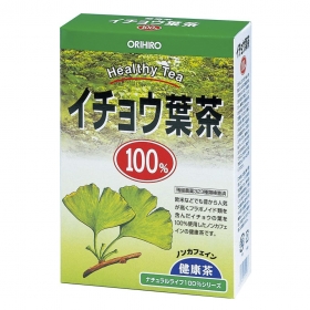 Trà lá bạch quả nguyên chất Orihiro Healthy Tea hộp 26 túi lọc 52g