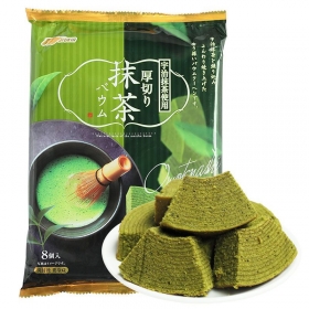 Bánh bông lan ngàn lớp baumkuchen Marukin vị matcha 200g (8 cái)