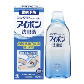 Nước rửa mắt Kobayashi Aibon d 500mL (dành cho mắt đeo kính áp tròng)