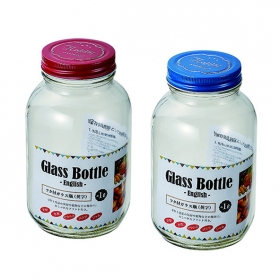 Hũ thủy tinh nắp thiếc Echo Metal 1L