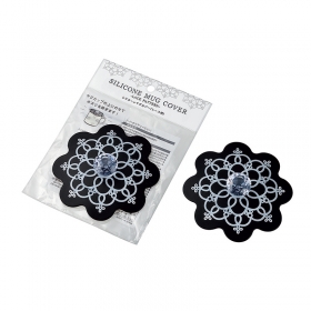 Nắp đậy ly silicon Echo họa tiết ren 110x25mm