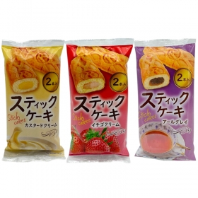 Bánh bông lan Lima nhân kem dạng que gói 2 cái