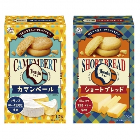 Bánh quy Fujiya Horolu vị bơ Short Bread và phô mai Camembert hộp 12 cái