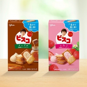 Bánh quy nhân kem Glico Bisco hộp 15 cái