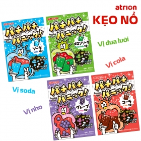 Kẹo nổ Atrion vị nho, soda & cola 5g Nhật Bản