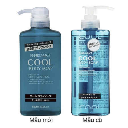 MẪU MỚI] Sữa tắm nam Pharmaact Cool Body Soap 550mL