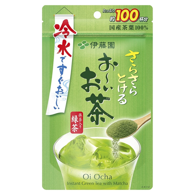 Bột trà xanh matcha nguyên chất Itoen Oi Ocha 80g Nhật Bản