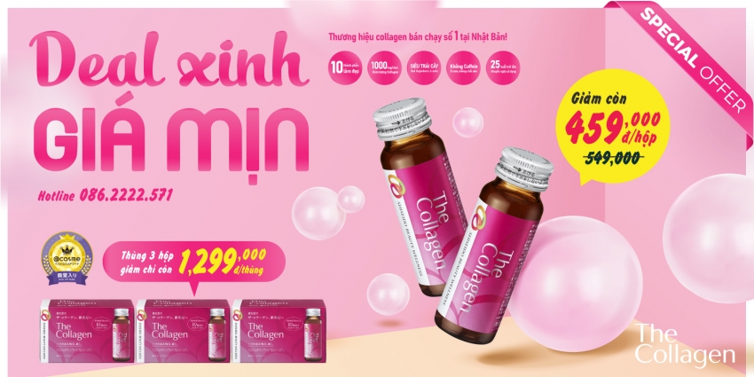 Deal xinh giá mịn - Ưu đãi đặc biệt khi mua The Collagen